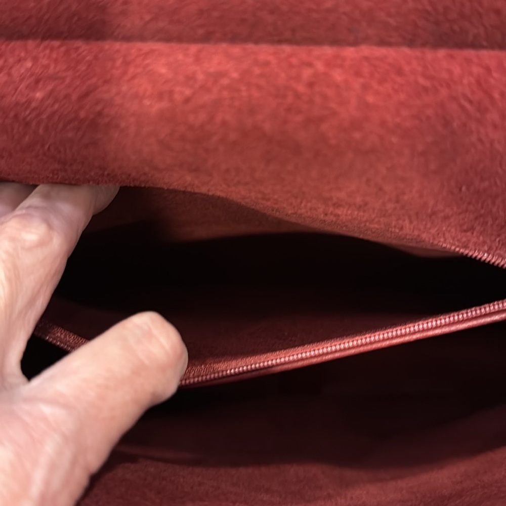 Vintage Coach Willis Top-Handle Crossbody Shoulder Bag Purse # 9927 ( Red ) - Picture 10 of 14